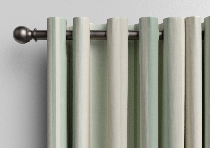 Laura Ashley Awning Stripe, Smoke Green - Made to Measure Curtains - Image 12